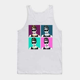 Audrey Hepburn has Breakfast at Tiffanys with Andy Warhol Tank Top